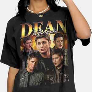 Dean Winchester Bootleg Graphic Vintage Tee Retro Unisex Y2k Homage Trendy Shirt - Picture 1 of 11