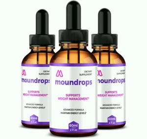 (3 Pack) Moundrops Weight Loss Drops for Burning Excess Fat & Boosting Energy - Picture 1 of 8