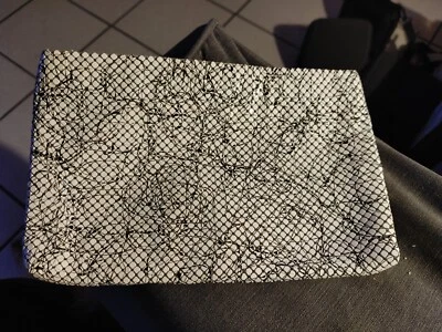 Vintage Whiting And Davis Clean White Metal Mesh Clutch Purse 10x6.5 USA Made - Image 1 of 4