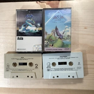 ASIA (Self-titled) & Alpha -  1982 Debut Cassettes Lot 2 - Bild 1 von 2
