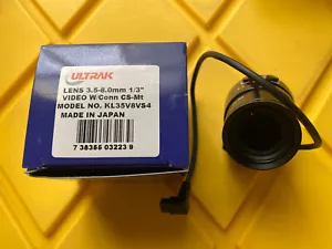 Ultrak KL35V8VS4 CCTV Security Camera Lens Only, Made In Japan. Brand New!!! - Picture 1 of 6