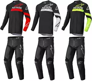 ALPINESTARS YOUTH KIDS MOTOCROSS KIT PANTS JERSEY - RACER CHASER BLACK / GREY - Picture 1 of 4