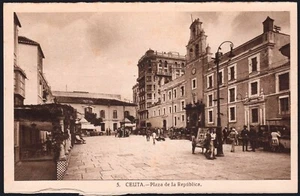Ceuta - TP - Postal "5 - Ceuta - Plaza de la República" sin circular - Imagen 1 de 1
