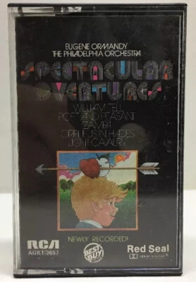 Ormandy - Philadelphia Orchestra Spectacular Overtures Cassette Tape AGK 1-3657 - Image 1 of 3