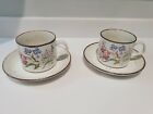 Vintage J & G MEAKIN LIFESTYLE WAYSIDE CUPS AND SAUCERS X 2 VGC