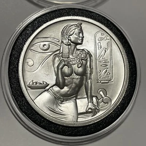 Egyptian God Series Cleopatra Coin 2 Troy Oz .999 Fine Silver High Relief Round - Picture 1 of 13