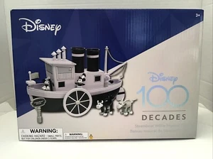 DISNEY 100 Decades Steamboat Willie barca musicale Topolino SIGILLATO anniversario - Foto 1 di 9
