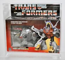 Vintage 1985 G1 Transformers Dinobot Slag 100  Complete w  Box & Bubble CGA Case