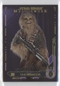 2019 Topps Star Wars Masterwork Purple 44/50 Chewbacca #93 07uj - Picture 1 of 3