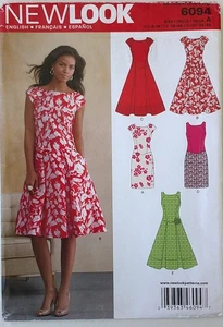 New Look 6094 Misses Dresses Sewing Pattern Sz 8-18 - Picture 1 of 1