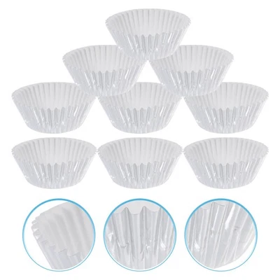  100 Pcs Muffinförmchen Zum Backen Silberne Foermchen Cupcake -Form - Bild 1 von 4