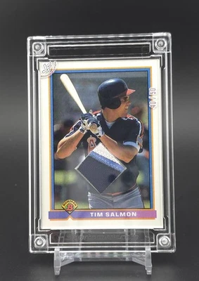 Jersey Fusion Rookie Edition - 1991 Bowman Tim Salmon (RC) - Anaheim Angels - Image 1 of 3