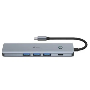 LEOTEC DOCKING STATION 6IN1 1USB-C PD100 POWER&DATA 3USB3.0 1HDMI 4K 30HZ - Bild 1 von 1