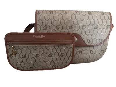 Auténtico bolso de hombro Christian Dior Honeycomb de lona de cuero 23 Foto 1 de 4