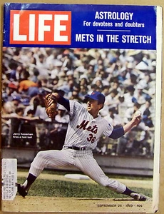 LIFE Magazine 9/26/69 Jerry Koosman NY Mets Shea Stadium era1969 World Series yr - Picture 1 of 6