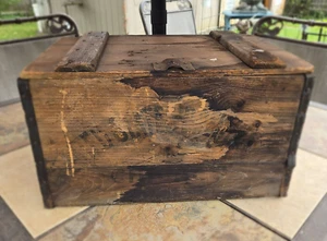 ANTIQUE UNITED STATES BREWING CO. WOODEN BEER CRATE & LID - Picture 1 of 13