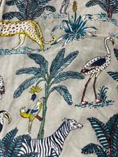 Premium Velvet Tiger Print Fabric Indian Sewing Upholstery Fabric Silk Material