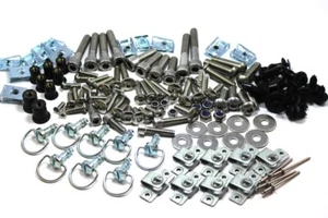 158 Piece Universal Race Track Pack Motorcycle Fairing Frame Bolts Fixings Dzus - Picture 1 of 10