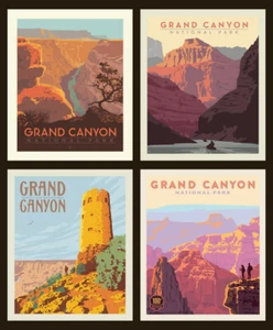 National Parks Pillow Panel Grand Canyon, 36" x 43 1/2", 100% cotton - Picture 1 of 1