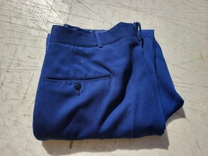 Post-Korea US Army Dress Blue MIL-T-14359 Pants/Trousers Zipper Fly - Size 33x29 - Picture 1 of 10