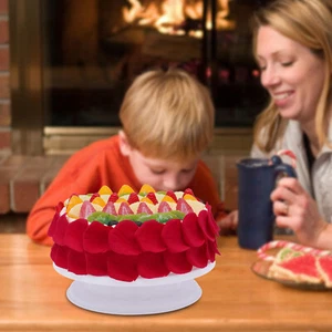 Giradischi per torte 2,6 pollici girevole liscia espositore espositore strumento da forno - Foto 1 di 12