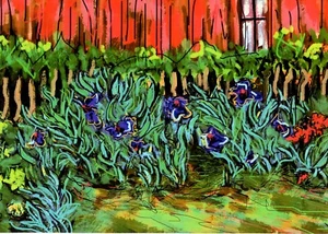 Iris By The House - Impresión de edición limitada firmada y numerada - F. DeTrolio - Imagen 1 de 12