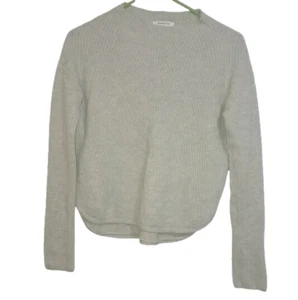 Babaton Aritzia Gr. XS Chalmers Pullover mit Stehkragen Wollmischung hellgrau - Bild 1 von 10