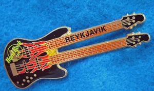 REYKJAVIK ICELAND LELAND SKLAR WALL DOUBLE NECK GUITAR SERIES Hard Rock Cafe PIN - Picture 1 of 1