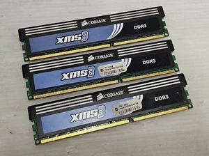 6GB (3x2GB) DDR3, PC3-12800, 1600MHz, CORSAIR XMS3, 1.65V, WORKING - Picture 1 of 2
