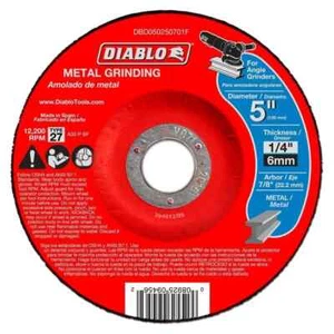 NUEVO PAQUETE DE 3 MUELA ABRASIVA DE METAL DIABLO 5" X 1/4" X 7/8" tipo 27 ~ envío gratuito - Imagen 1 de 5