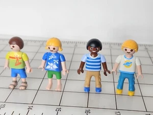Playmobil Figures Lot of 4 Boys Girl Children - Picture 1 of 6