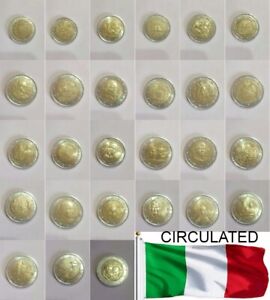 Monete 2 euro commemorative Italia italy italien italie ИТАЛИЯ COMMEMORATIVE