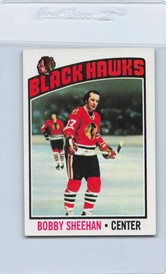 1976/77 Topps #183 Bobby Sheehan Blackhawks NM *81 - Image 1 of 1