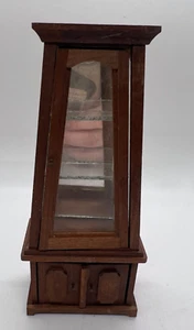 Casa delle bambole in miniatura Fomerz Curio armadio cinese specchiato legno 6" vintage - Foto 1 di 5
