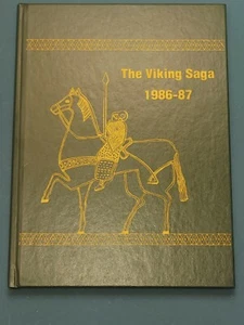 1986-87 Rochelle Middle School Yearbook "The Viking Saga" - Picture 1 of 11