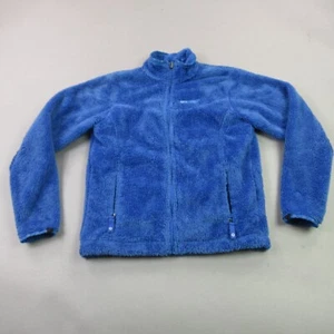 Marmot Jacket Girls Medium Long Sleeve Full Zip Pockets Outdoors Blue Fleece - Picture 1 of 13