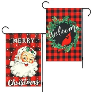 Hello Winter Garden Flag Cute Dachshund Dog Garden Flag 12x18 Double Sided - Picture 1 of 1