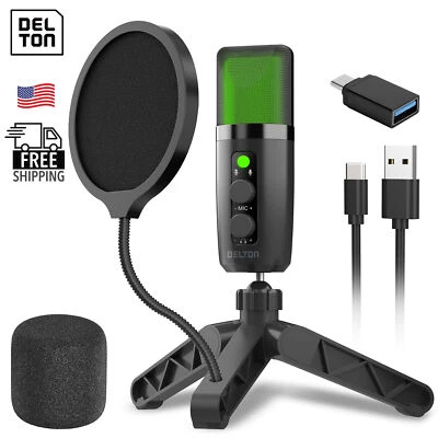 Delton U3000 Noise Canceling Condenser Microphone - Black - Image 1 of 4