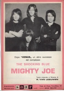 SHOCKING BLUE Mighty Joe / DUKE OF BURLINGTON - 1970 SPARTITO SHEET MUSIC - Picture 1 of 2