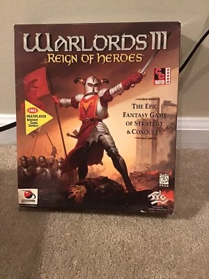 Warlords III Reign of heroes Vintage IBM PC Windows Big Box game Sealed SSG - Image 1 of 4