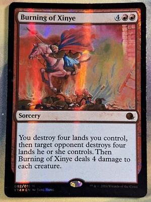MTG Burning of Xinye FOIL 2/15 From the Vault: Annihilation - Image 1 of 3