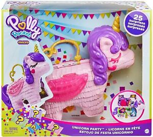 Polly Pocket Unicorn Party Portable Doll Playset