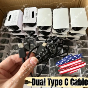 Lot USB C To USB C Cable PD Type C Fast Charger Cord For Samsung iPhone 15 16 - Picture 1 of 18