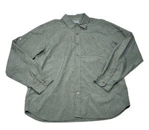 Merrell Mens Opti-Wick UPF 30+ Long Sleeve Button Up Outdoor Hiking Roll Tab XL - Picture 1 of 3