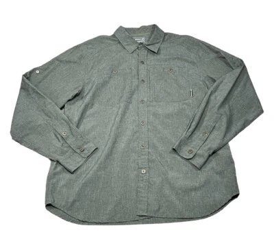 Merrell Mens Opti-Wick UPF 30+ Long Sleeve Button Up Outdoor Hiking Roll Tab XL - Image 1 of 3