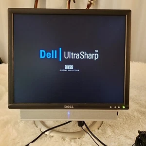 RARE Dell E156FPb 15" 1024x768 4:3 LCD Monitor w/ Tilt Stand & AS501 Soundbar - Picture 1 of 21