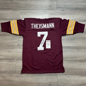 Autographed/Signed JOE THEISMANN 83 MVP Washington Burgundy Jersey JSA COA Auto - Picture 1 of 6