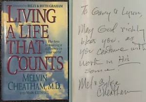 MELVIN CHEATHAM Living A Life That Counts 1995 SIGNIERT HCDJ 1. Auflage inspirierend! - Bild 1 von 5