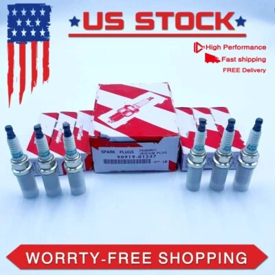 OEM 6PCS 90919-01247 SPARK PLUGS FOR 2007-2017 TOYOTA SIENNA 3.5L V6 - Image 1 of 4