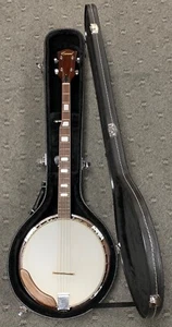 Vintage Conrad 5 String Banjo Wood ~ Made in Japan 1970's? w/ Case - Picture 1 of 24